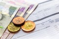 Bill for - Business Concept - Financial Report and Czech money