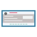 Bill, cheque Color Isolated Vector icon which can be easily modified
