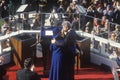 Bill Clinton embraces wife Hillary Clinton