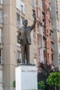 Bill Clinton statue in Pristina, the capital of Kosovo. William Jefferson Clinton was 42nd president of the United States Royalty Free Stock Photo