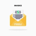 Bill or Invoice flat icon.
