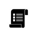 bill or invoice icon vector illustration. Royalty Free Stock Photo