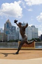 Bill Mazeroski Statue PNC Park Pittsburgh Royalty Free Stock Photo