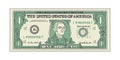 Bill One Dollar Banknot American Paper Money. Vector