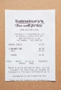 Bill or receipt in York