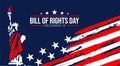 Bill of Rights Day Vector Background