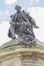 Bill Shakespeare statue in Stratford-upon-Avon Royalty Free Stock Photo