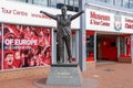 Bill Shankly sculpture at Anfield in Liverpool