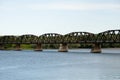 Bill Thorpe Walking Bridge - Fredericton - Canada Royalty Free Stock Photo