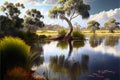 A billabong in the Australian outback