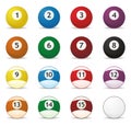 Billard balls Royalty Free Stock Photo