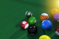 Billard Pool Table Balls Royalty Free Stock Photo