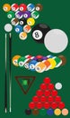Billard and snooker Royalty Free Stock Photo