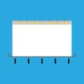 Billboard advertisement blank city vector. Banner advertise display light street. Ad flat urban outside signage panel placard