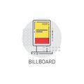 Billboard Advertisement Placard Sign Icon