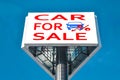 Billboard advertising car sales . Royalty Free Stock Photo