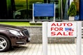 Billboard advertising car sales . Royalty Free Stock Photo