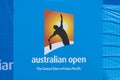 Billboard with Australian Open logo