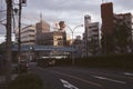 Billboard on the building, city of Tokyo Japan