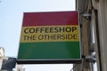 Billboard Coffeeshop The Otherside At Amsterdam The Netherlands 2019 Royalty Free Stock Photo