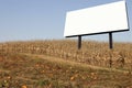 Billboard in a corn field