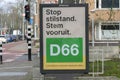 Billboard D66 Elections At Amsterdam The Netherlands 8-2-2023