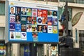 The hague, Holland - March 10, 2021: Billboard with dutch political campaign posters for the Dutch House of Representatives electi