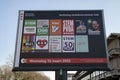Billboard Elections At Amsterdam The Netherlands 4-3-2022