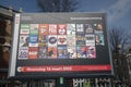 Billboard Elections At The Centrum Of Amsterdam The Netherlands 12-3-2022