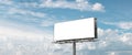 Billboard - Empty billboard in front of beautiful cloudy sky in