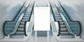 billboard escalators Royalty Free Stock Photo