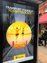 The billboard of Expedia in the street of London