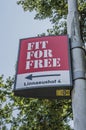 Billboard From Fit For Free At Amsterdam East The Netherlands