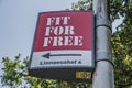 Billboard From Fit For Free At Amsterdam East The Netherlands