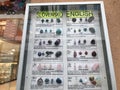 Billboard in front of a jewelry shop in Ljubljana which displays Gemstone of the Zodiac in Slovenian and English.