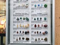 Billboard in front of a jewelry shop in Ljubljana which displays Gemstone of the Zodiac in Slovenian and English.