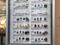 Billboard in front of a jewelry shop in Ljubljana which displays Gemstone of the Zodiac in Slovenian and English.