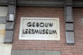 Billboard Gebouw Leesmuseum At Amsterdam The Netherlands 2019
