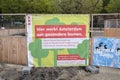 Billboard Gemeente Amsterdam Improving The Quality Of The Trees At The Museumplein At Amsterdam The Netherlands 21-6-2024 Royalty Free Stock Photo