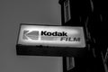 Billboard From Kodak Film From A Photography Shop At Amsterdam The Netherlands 2020 In Black And White