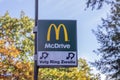 Billboard McDonalds At Apeldoorn The Netherlands 2018 Royalty Free Stock Photo