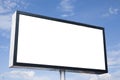 Billboard mockup, advertising template, empty frame copy space, logo and text. Modern signage flat style. Outdoor street banner Royalty Free Stock Photo