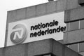 Billboard Nationale Nederland At Amsterdam The Netherlands 2020 In Black And White
