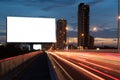 Billboard night or outdoor advertising Royalty Free Stock Photo