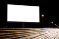 Billboard night or outdoor advertising Royalty Free Stock Photo