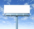 Billboard outdoor display with sky