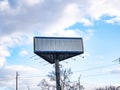 Billboard with place for text on a cloudy sky background Royalty Free Stock Photo