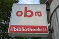 Billboard Public Library OBA At The Roelof Hartplein At Amsterdam The Netherlands 15-9-2019 Royalty Free Stock Photo