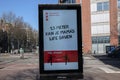 Billboard Save Mama`s Life During The Corona Virus At Amsterdam The Netherlands 2020