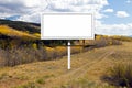 Billboard Sign Along Mountain Dirt Trail Royalty Free Stock Photo